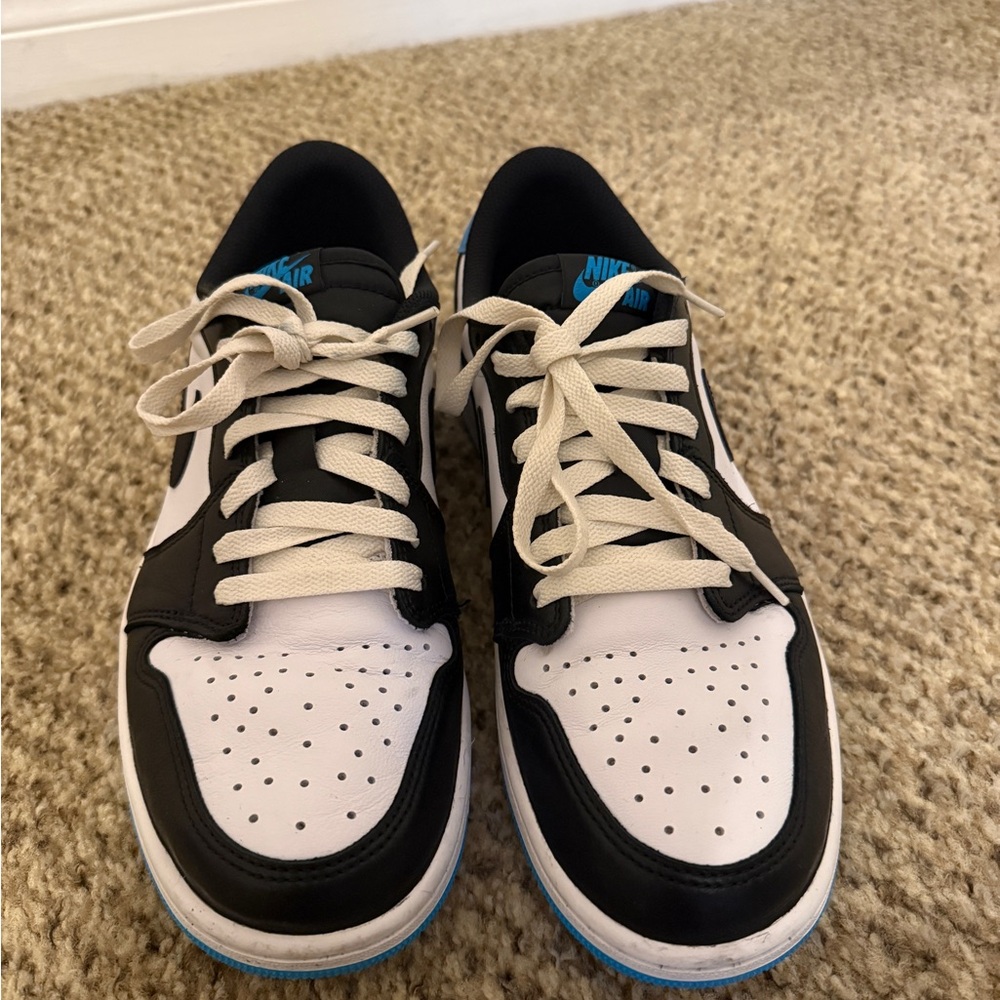 Nike Air Jordan Black and White Sneakers - Picture 4 of 7